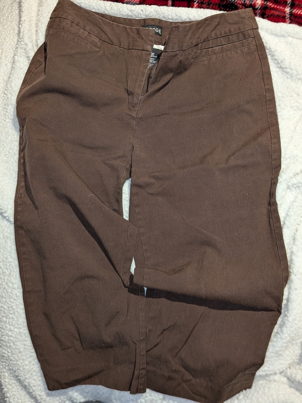 George Men's Dark Brown Chinos